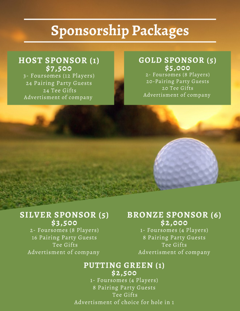 Golf Tournament sponsorship packages