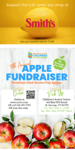 September Newsletter buy apples to support the CJC